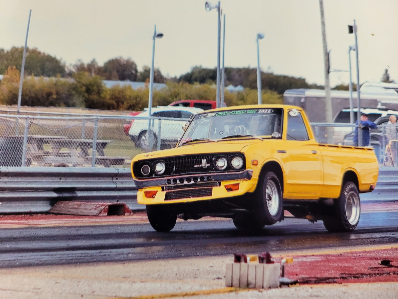 1977 Yellow Datsun Pickup 620 picture, mods, upgrades