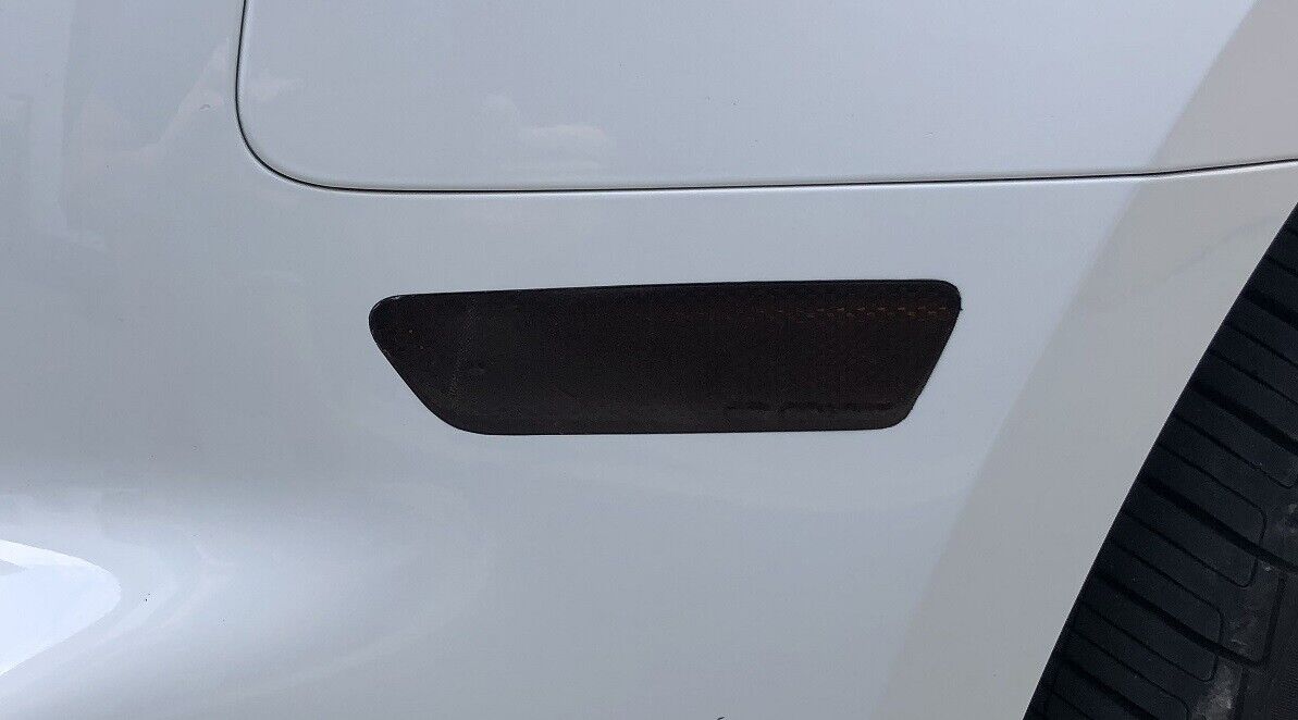 FOR 17-19 Audi A4 S4 Sedan Sidemarker Smoke Tint Overlays
