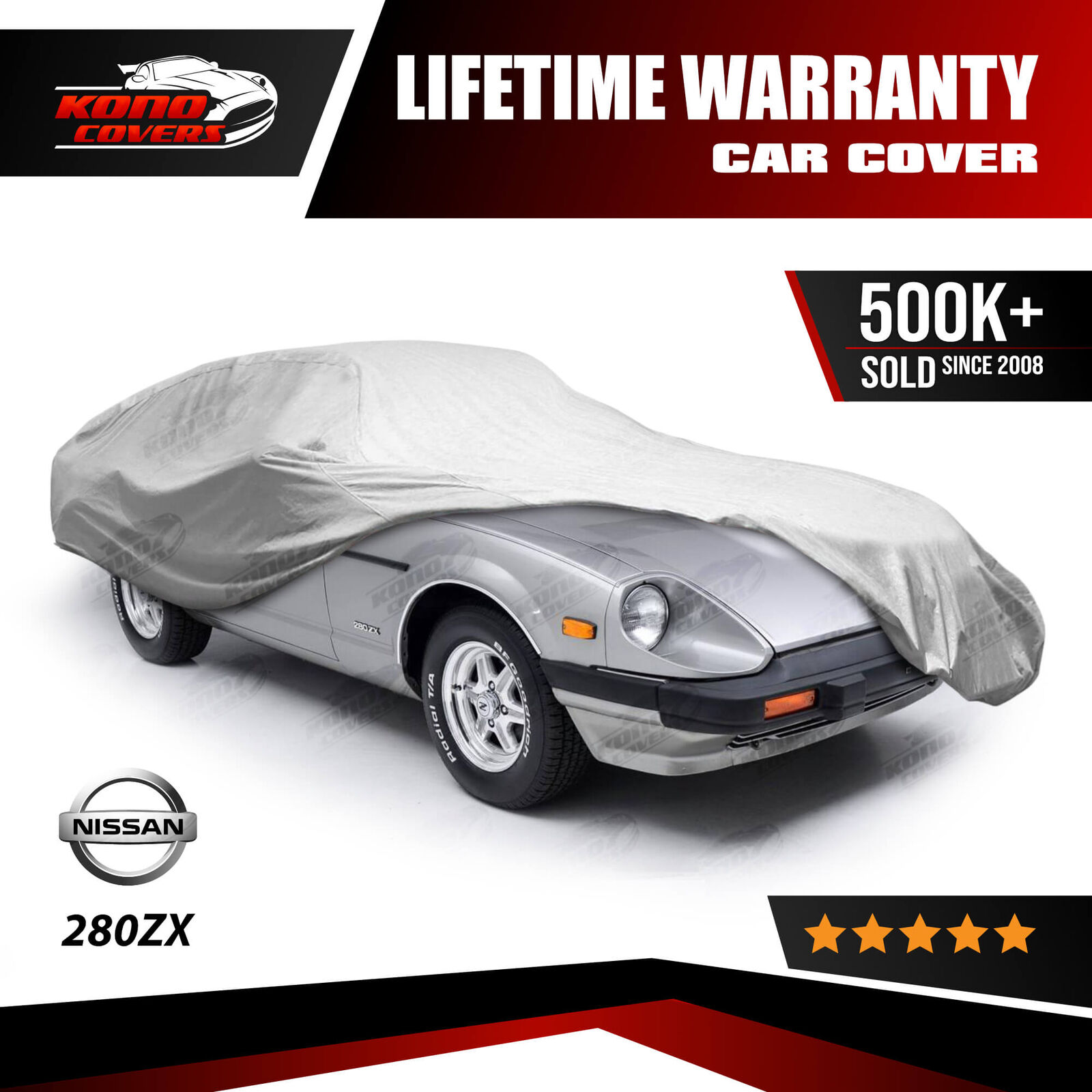 For Nissan 280Zx 4 Layer Waterproof Car Cover 1979 1980 1981 1982 1983