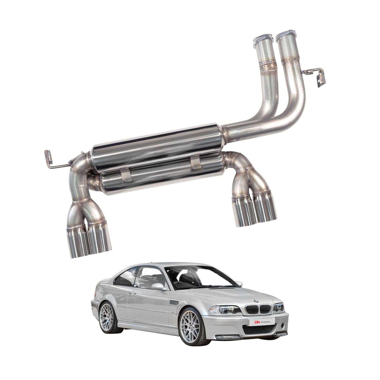 Performance Axle Back Exhaust for 2000-2006 BMW M3 e46 3.2L