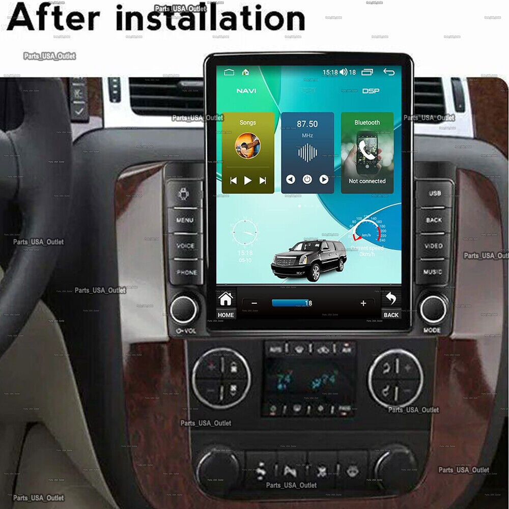 For 2007-2014 Chevrolet Suburban Tahoe Wired & Wireless CarPlay Auto Navi Radio