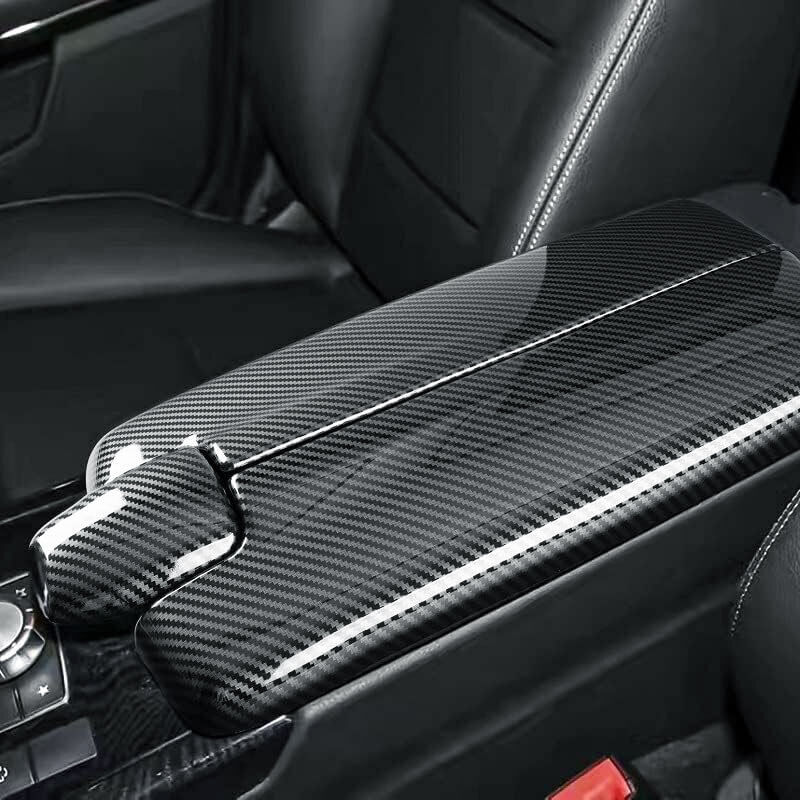 Carbon Fiber Sport Trim Armrest Box Cover For Mercedes CLS 63 AMG W218 2012-2017