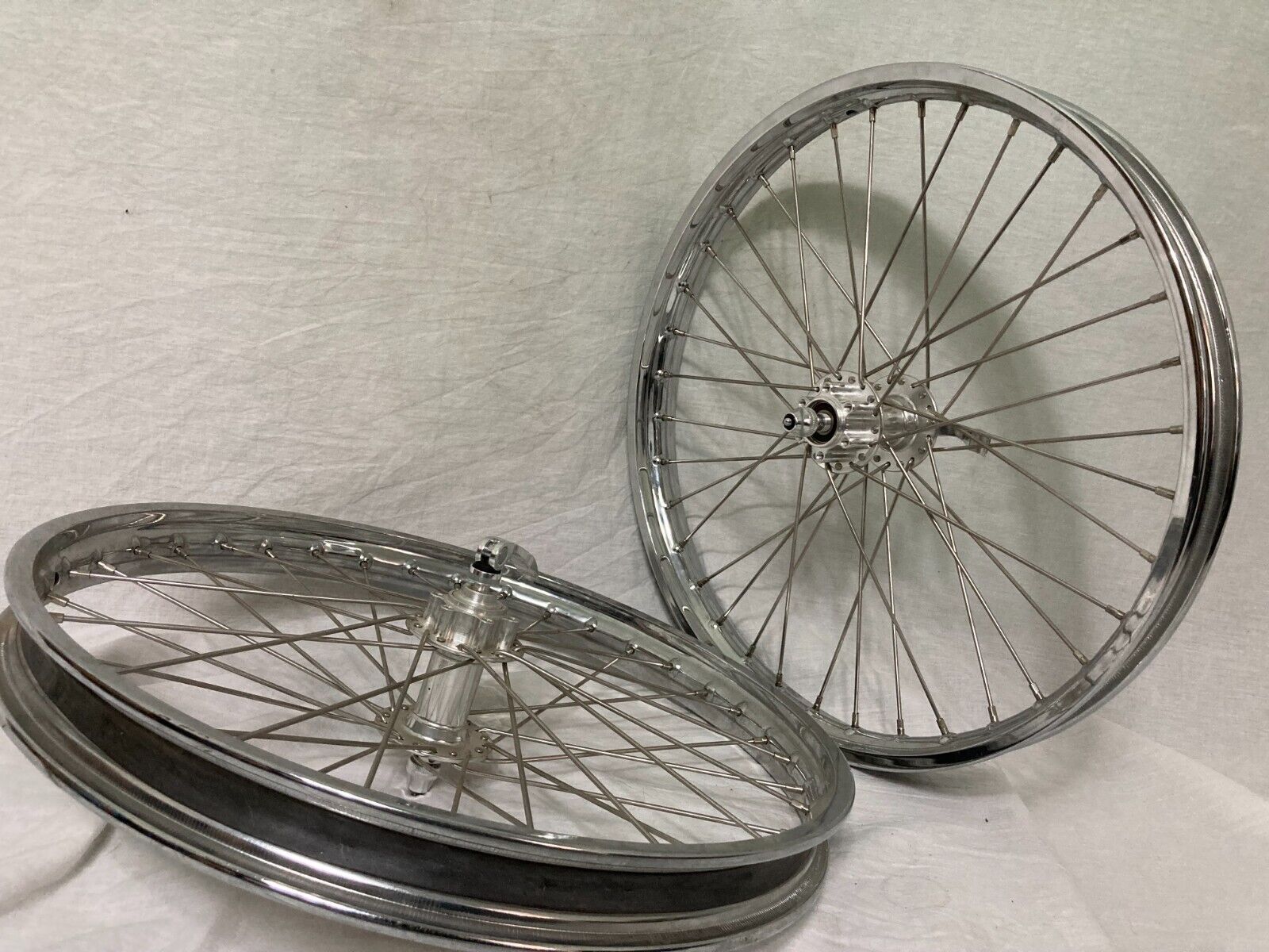1.2x17 Chrome Plated Rims Motorcycle and Moped replacement Rims