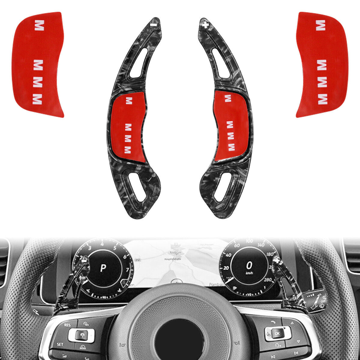 Accessories For VW Golf7 R/R-Line Polo GTI Shift Paddle Shifter Steering Wheel