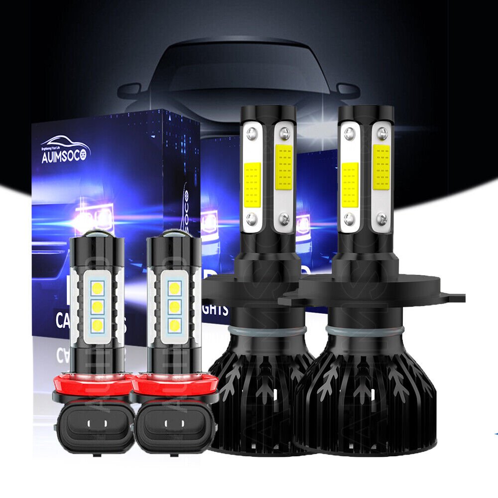 For Nissan Micra SV Hatchback 1.6L 2015-2019 White LED Headlight Fog Light Bulbs