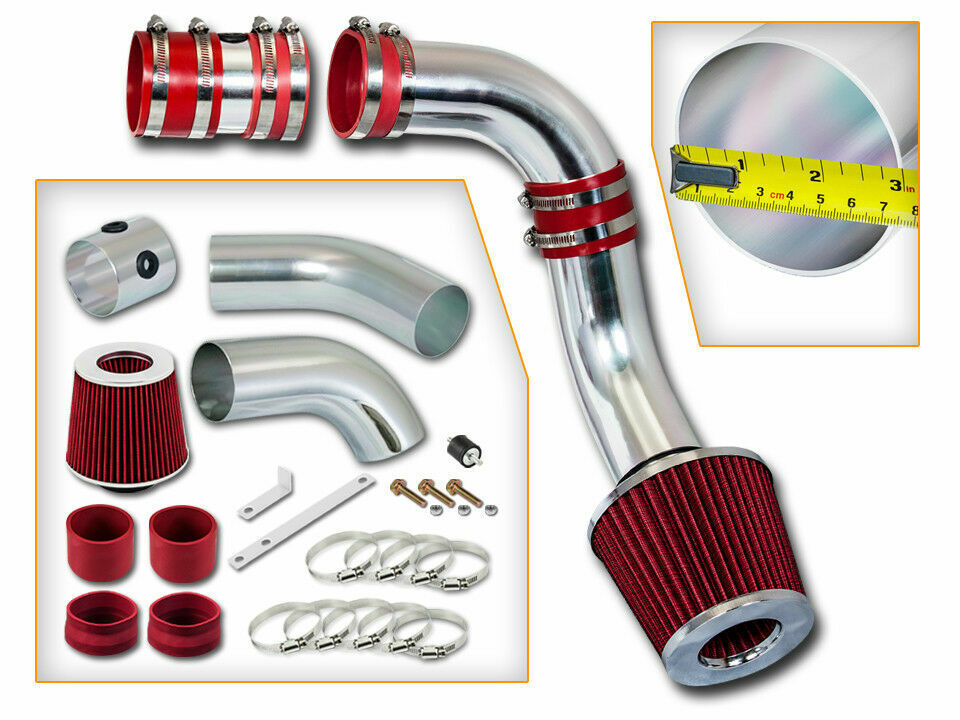 Cold Air Intake Kit + RED Filter For 99-05 Grand Am / Alero 3.4L V6