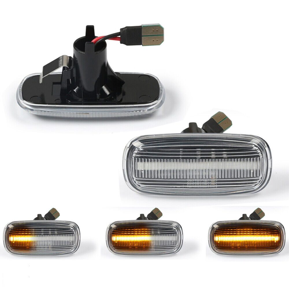 2x For Audi A6 A8 A2 A3 A4 TT 8N Sequential LED Side Marker Blinker Signal Light