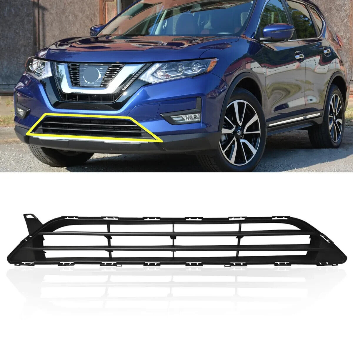 Front Bumper Lower Grille 622546FL0A For 2017 2018 2019 2020 Nissan Rogue