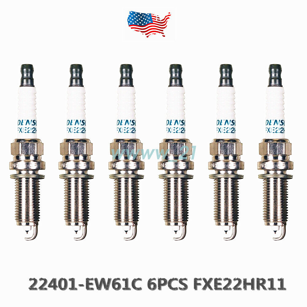 22401-EW61C 6PCS For Infiniti OEM spark plug set of 6 Original Denso FXE22HR11