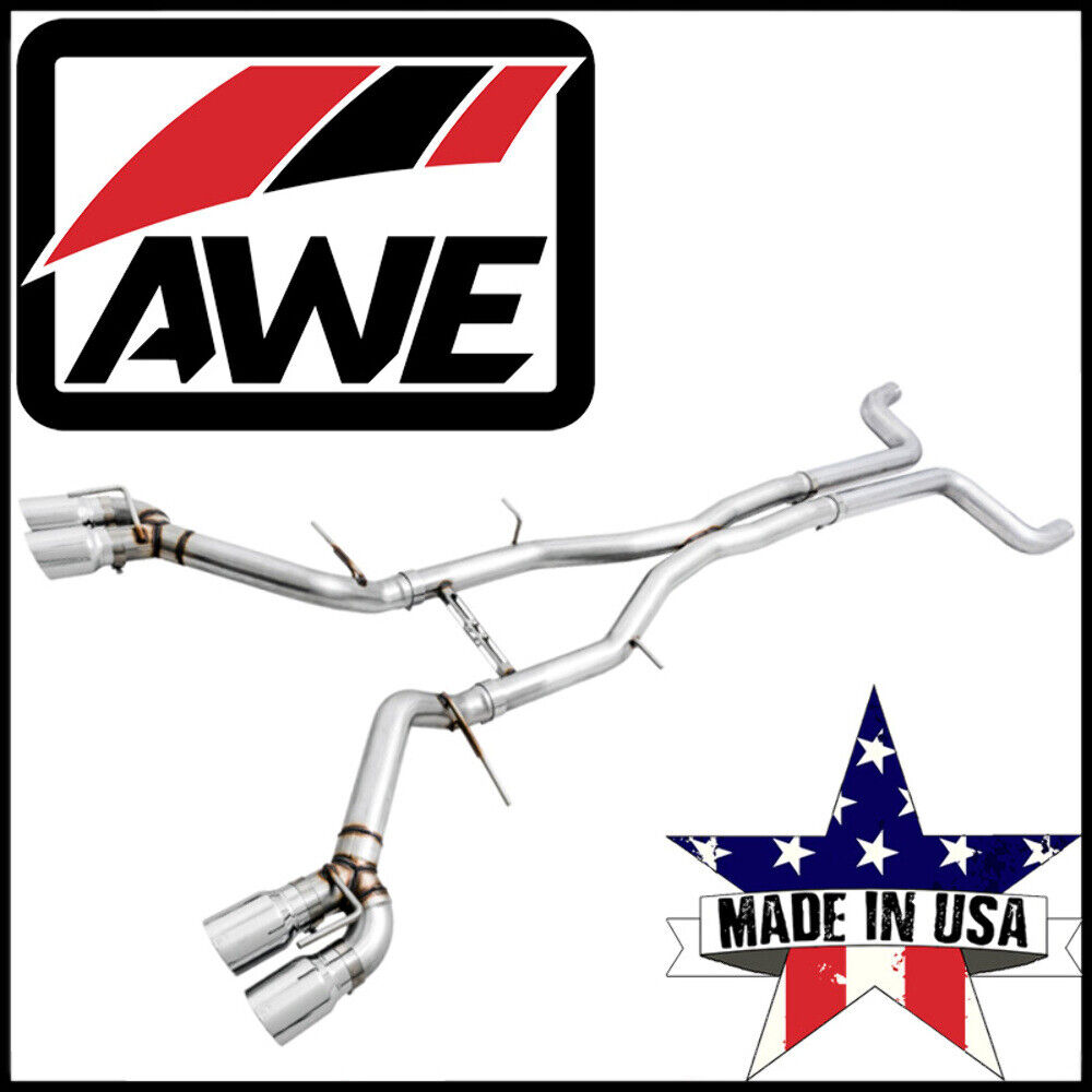 AWE Track Cat-Back Exhaust System fits 2016-24 Chevy Camaro SS / LT1 / ZL1 6.2L