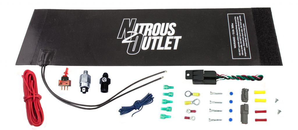 22-64001-6 Nitrous Outlet X-Series -6 AN Bottle Heater 12 Volt Kit 10lb & 15 lb