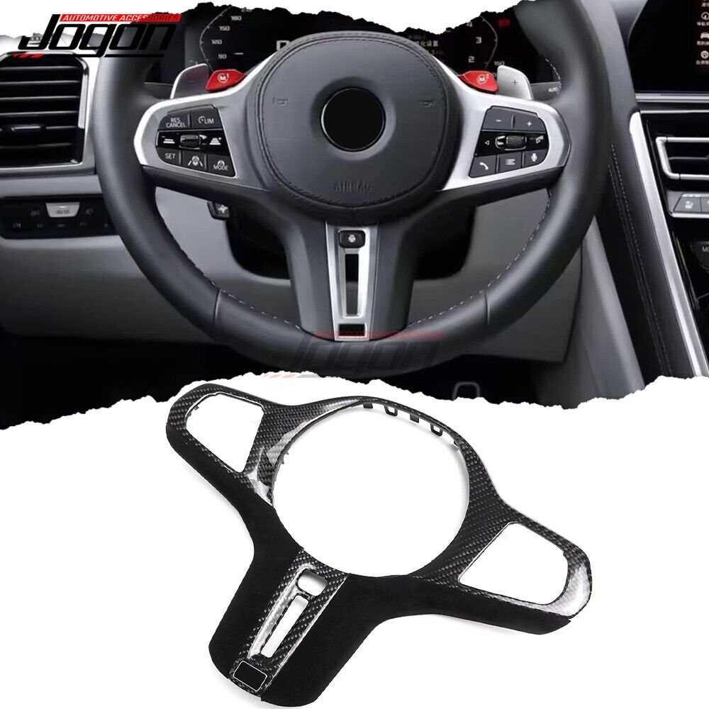 Alcantara Carbon Steering Wheel Trim For BMW 5 Series G30 G31 M5 F90 530i 530d