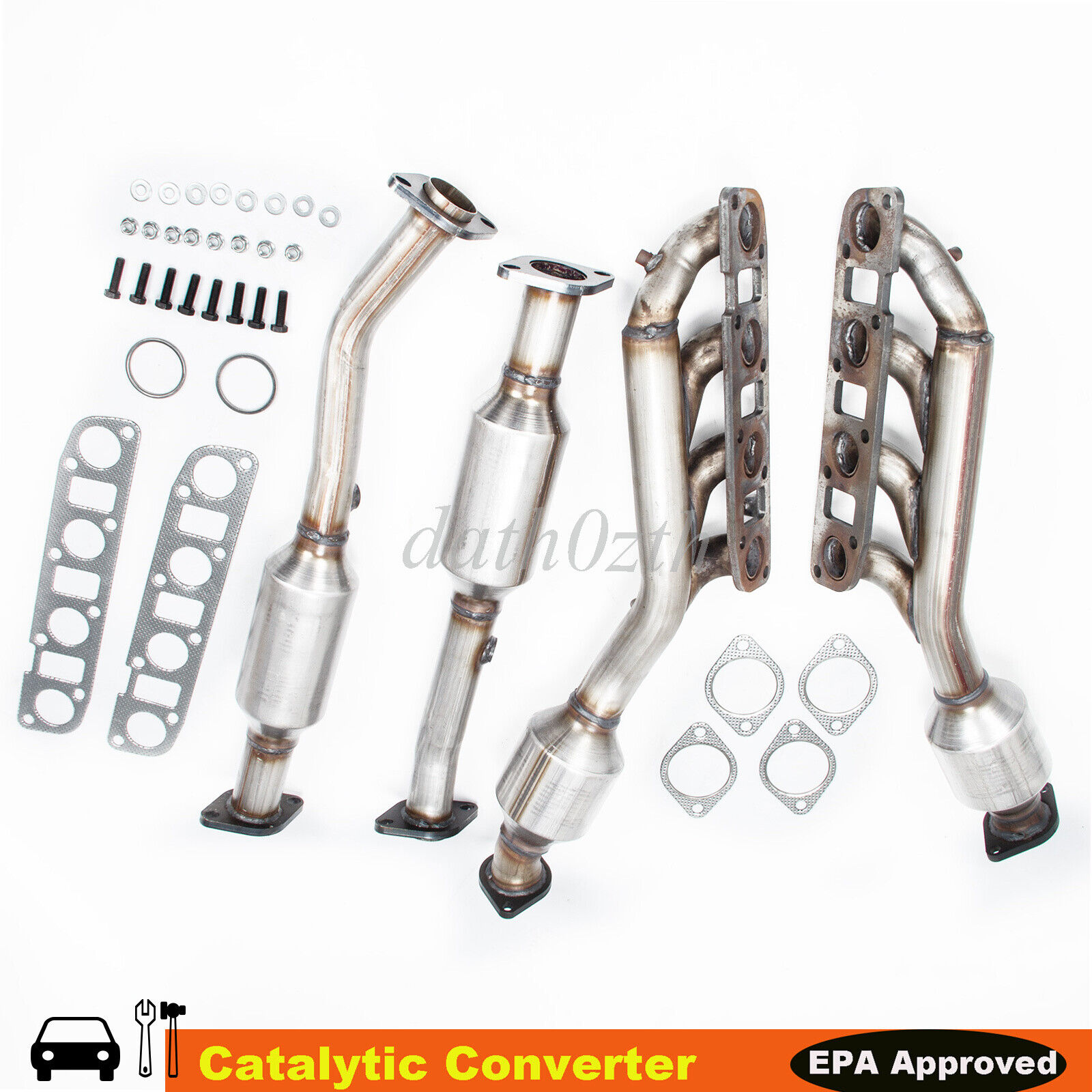 4PCS Front+Rear Catalytic Converter For 2005-2013 Nissan Armada 5.6L Left +Right