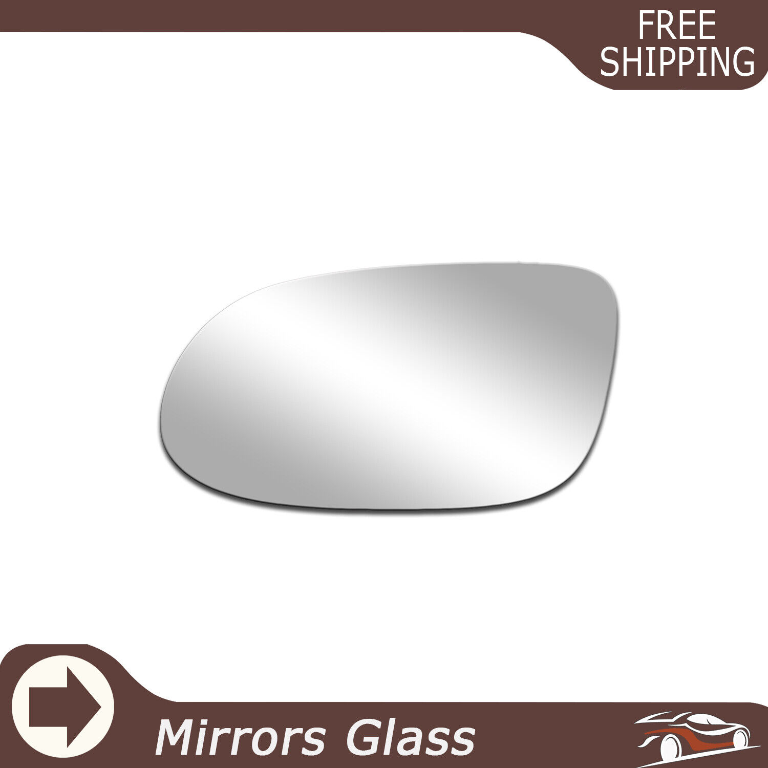 New Mirror Glass Fit Mercedes-Benz CLK320 CLK350 CLK430 Driver Side LH+Adhesive