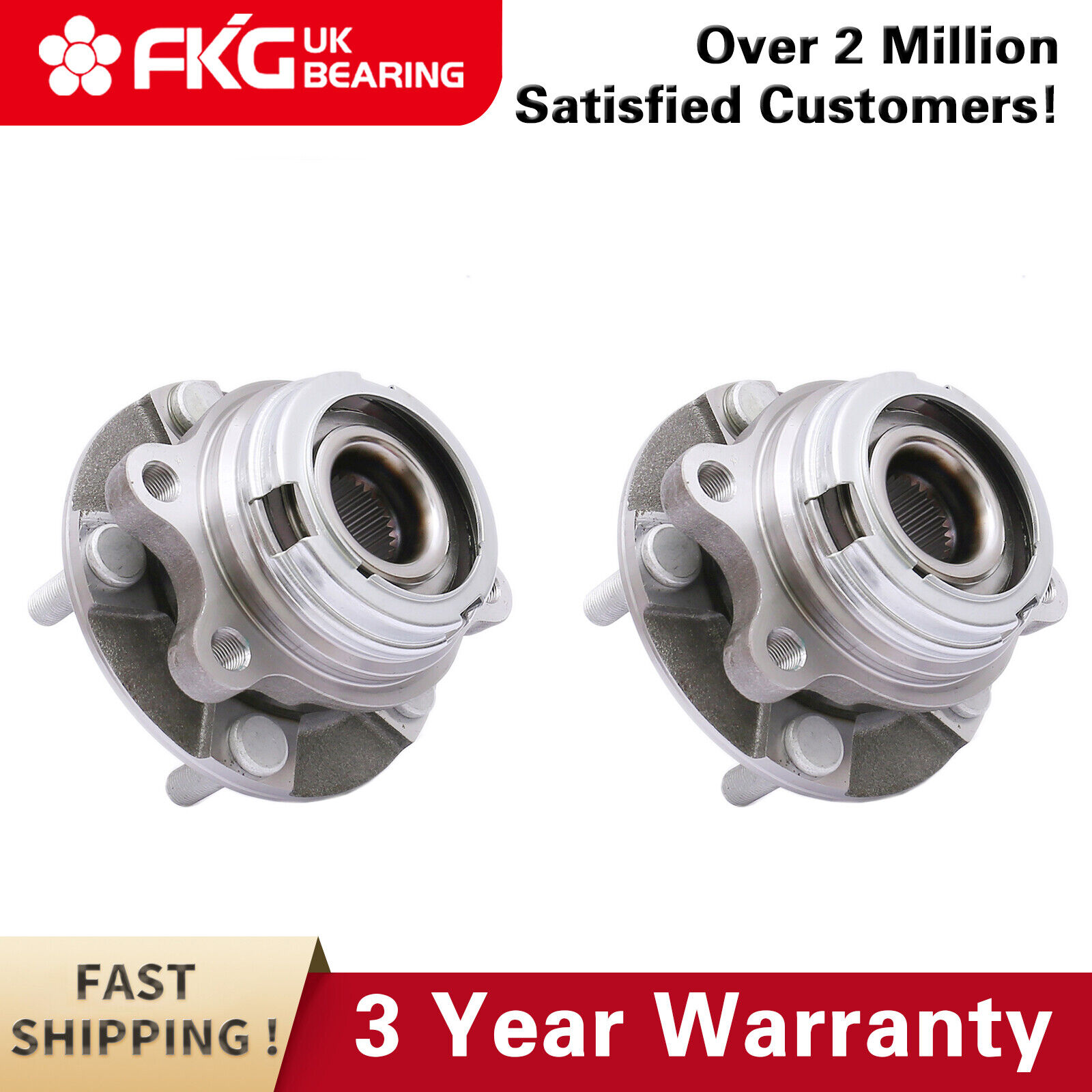 2 Front Wheel Bearing Hubs Fit 2004 - 2009 Nissan Quest/ 2003-2007 Murano 513310