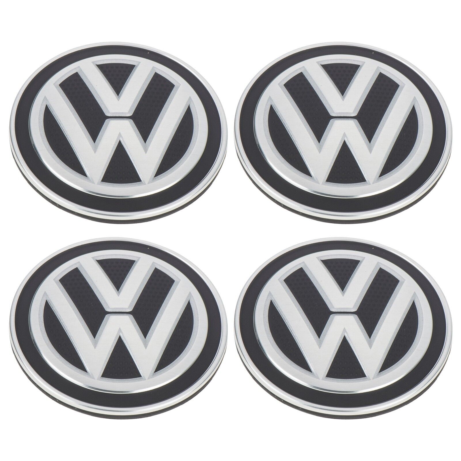 FOUR NEW OEM 2015-2021 Volkswagen Golf GTI MK7 Carbon Fiber Wheel Center Caps