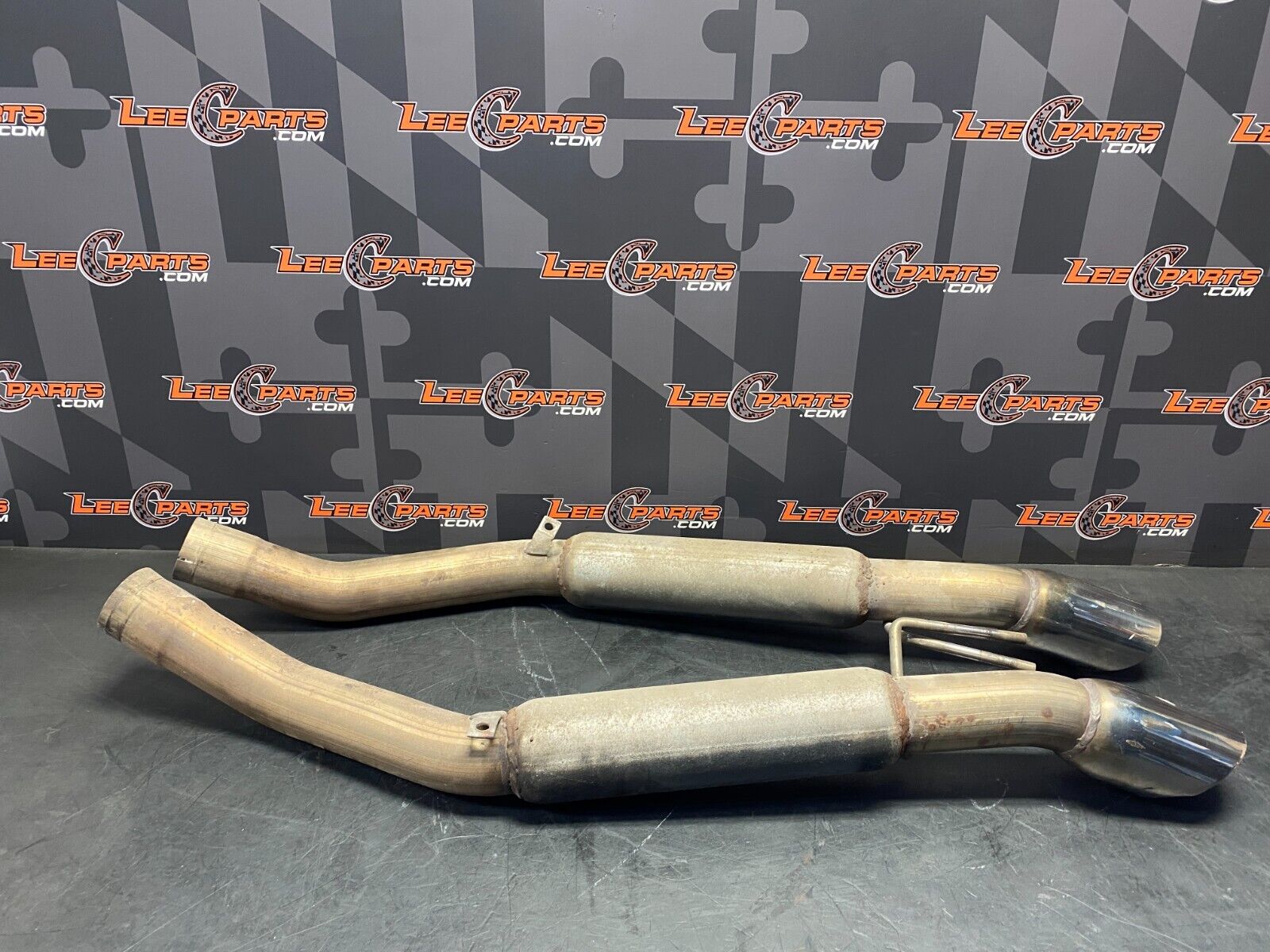 1996 DODGE VIPER RT/10 REAR EXIT AXLE BACK EXHAUST MUFFLERS USED