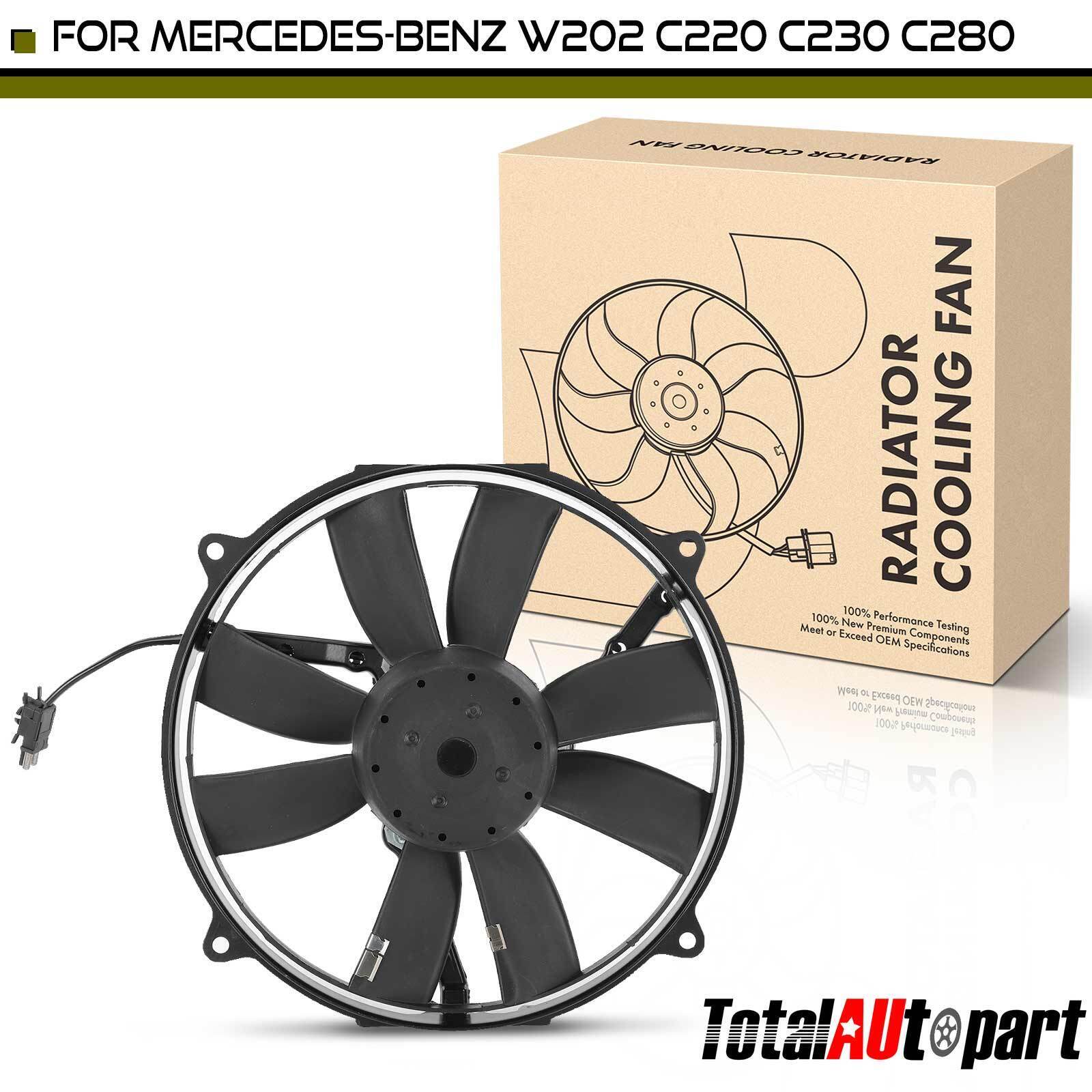 Engine Radiator Cooling Fan Assembly for Mercedes-Benz W202 C220 C230 C280 Left