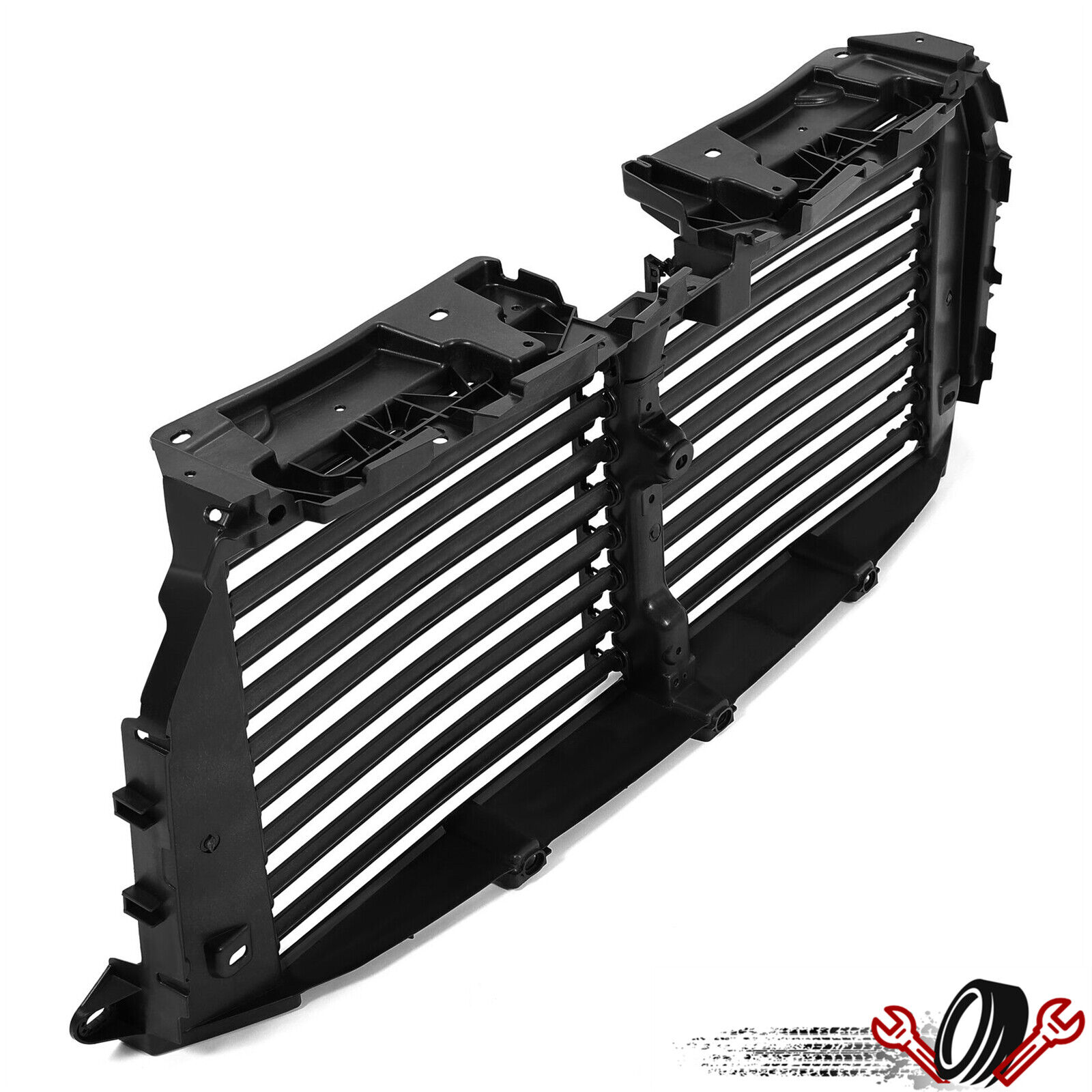 For Ford F-150 2015-2017 Front Upper Radiator Grille Air Shutter Assembly Black