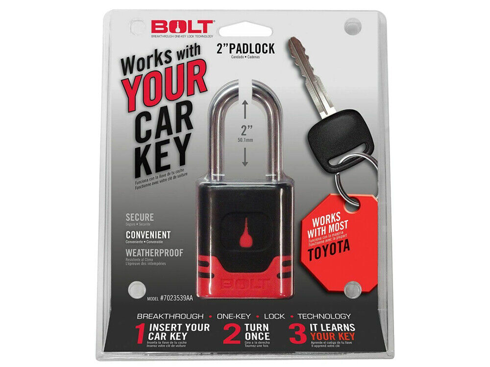 BOLT Padlock 7023539 for Toyota cut Keys