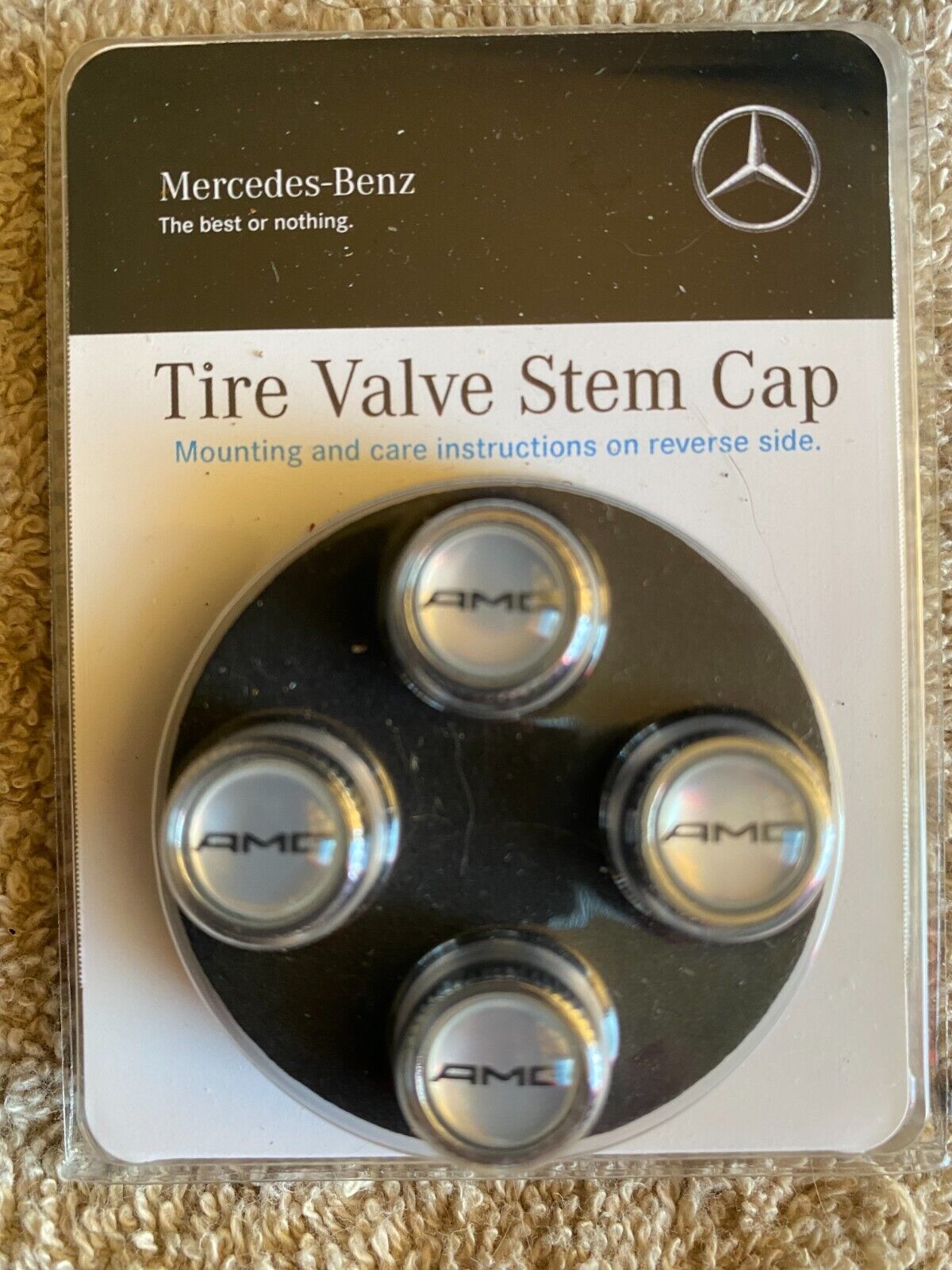 Mercedes Benz OEM AMG Tire Valve Stem Caps CLS55 CLS63 S55 S63 G55 G63 ML63