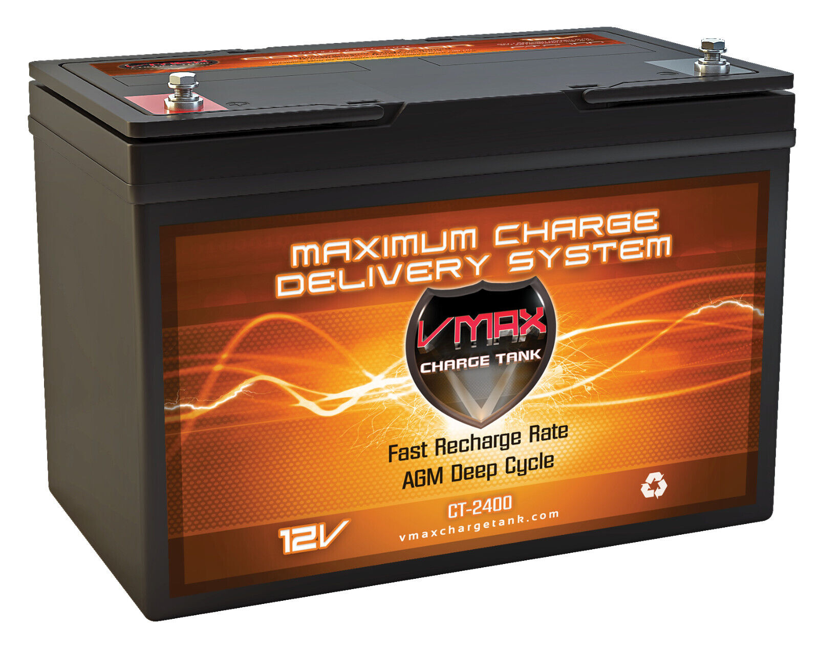 VMAX CT2400 car audio amplifier AGM power cell battery for 2400W rms/4800w max