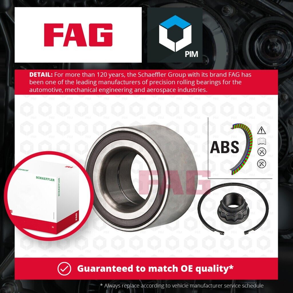 Wheel Bearing Kit fits TOYOTA YARIS NHP130 1.5 Front 2015 on 1NZ-FXE FAG Quality
