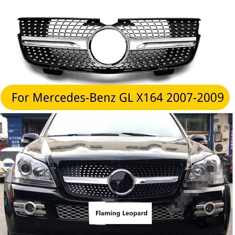 Front Bumper Grille for Mercedes-Benz GL-Class X164 GL320 GL450 GL550 2007-2009