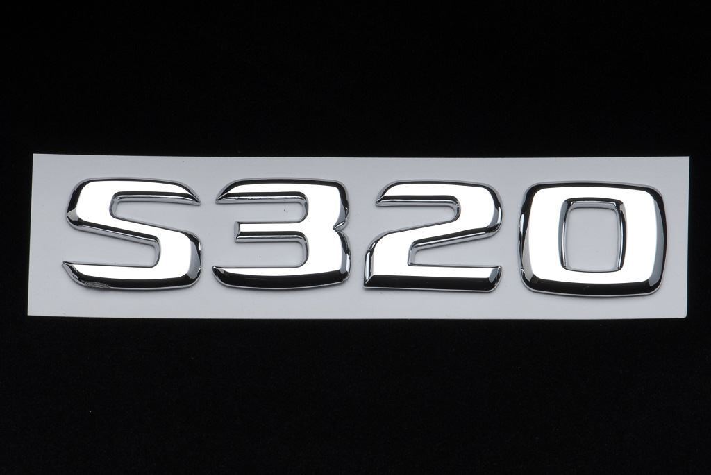 Trunk Lid Rear Emblem Badge Chrome Letters S 320 fits Mercedes W220 S-CLASS S320
