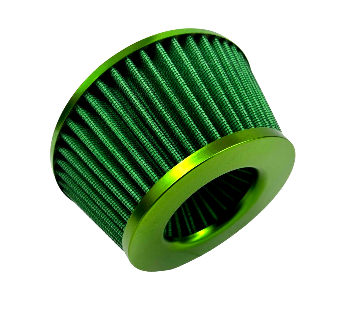 for BMW M5 F10 Air Filter Cone Adjustable 3 3.5 4 inch inlet High Flow GREEN