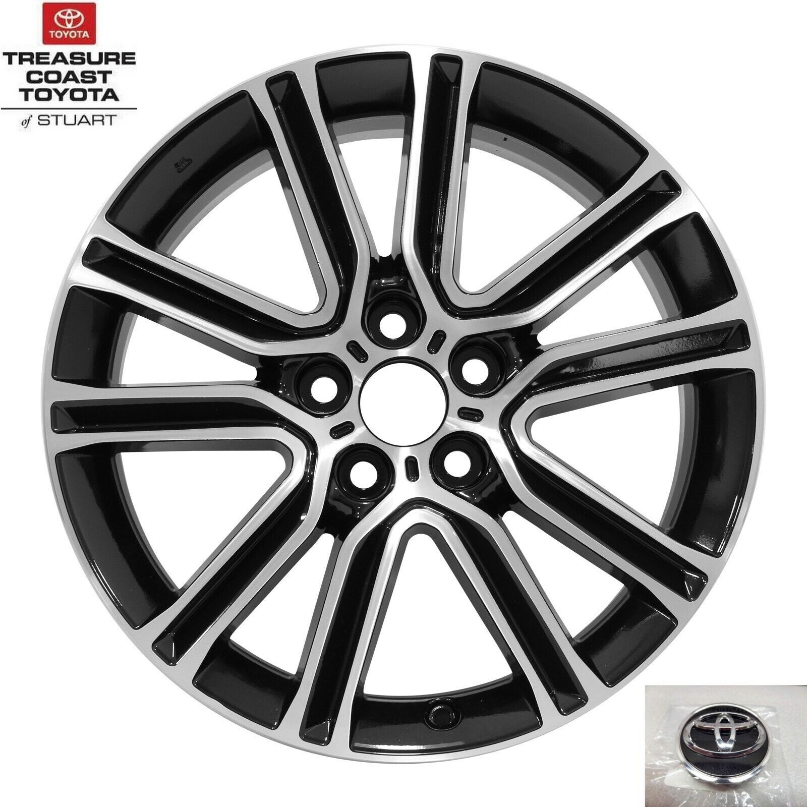 NEW OEM TOYOTA AVALON 2015 SPECIAL EDITION BLACK & SILVER 18'' WHEEL QTY 1 