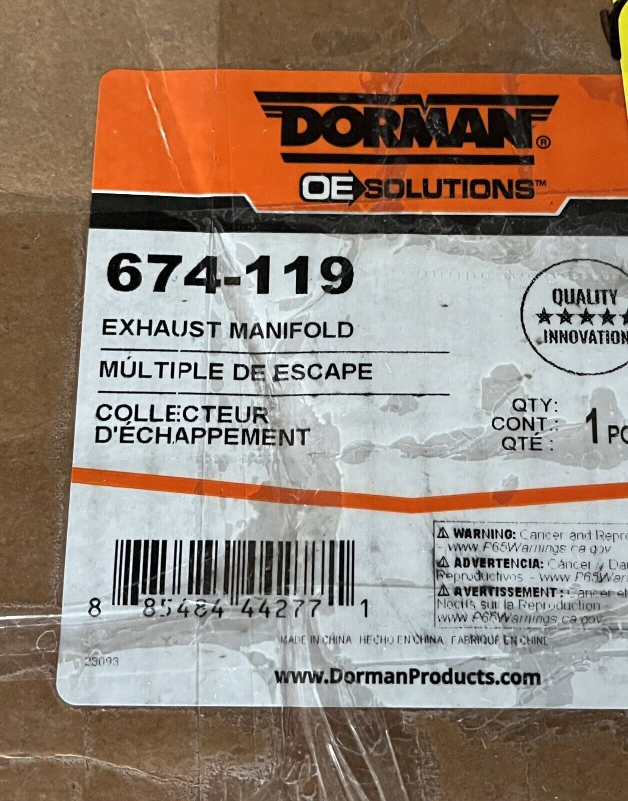 Exhaust Manifold Dorman 674-119 Fits 02-04 Nissan Frontier Xterra 2.4L