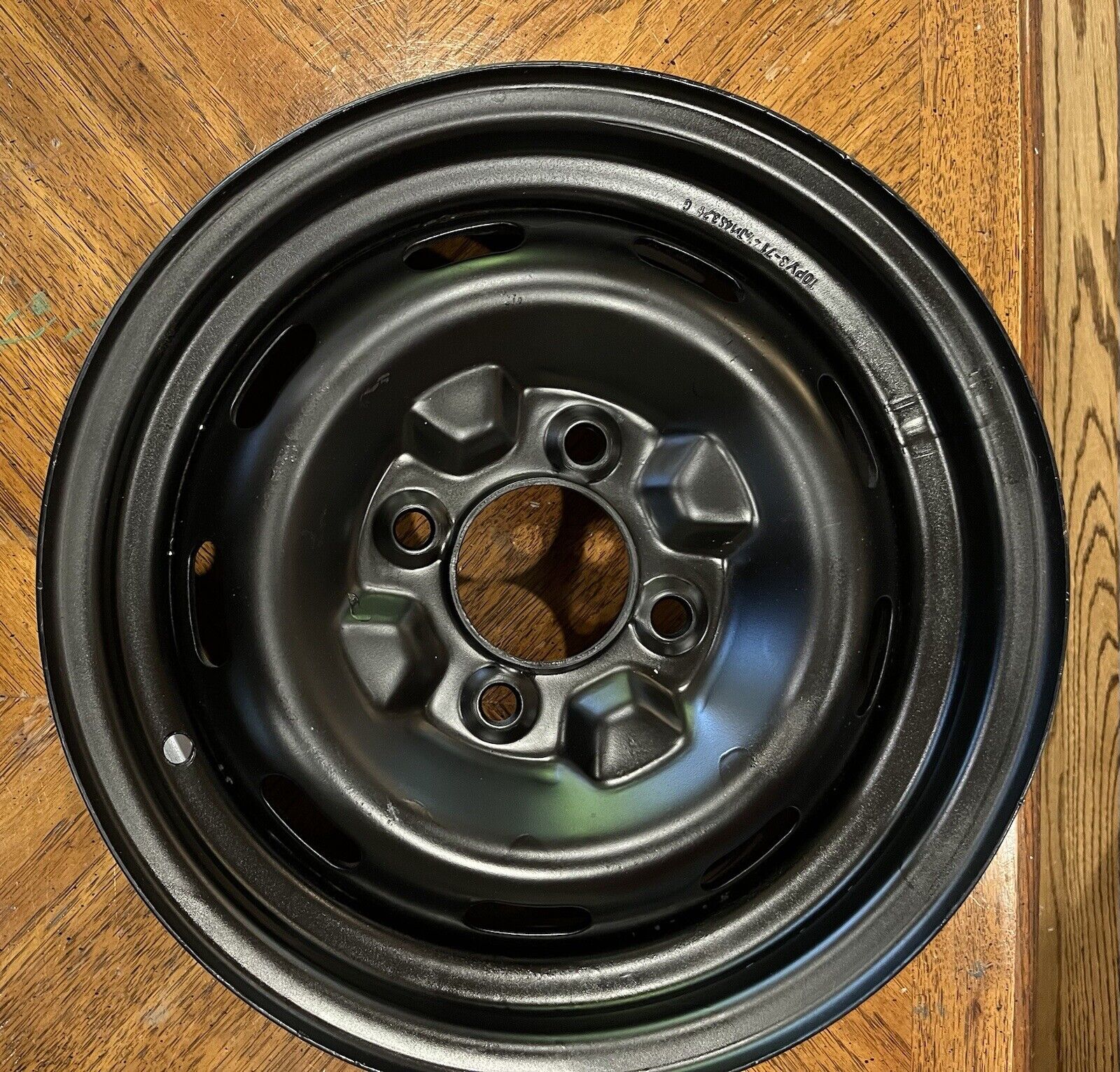 Datsun 240Z TOPY steel wheel rim 12/70-14” X 4.5”. Restored