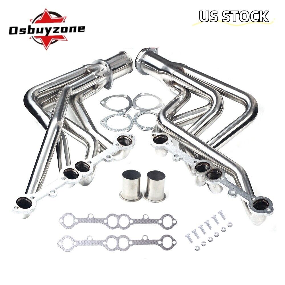 Stainless Exhaust Header for 73-85 Chevy/GMC Small Block Long Tube 1-5/8 2WD/4WD