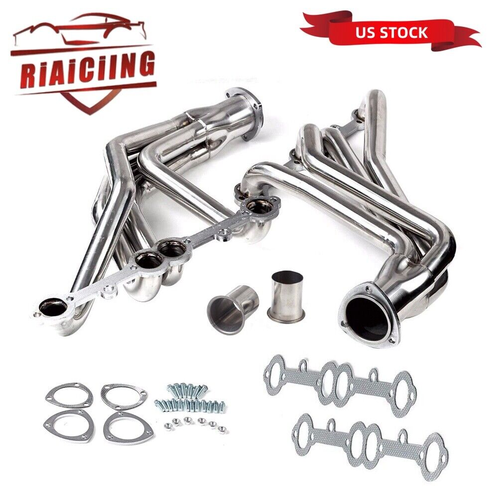 Stainless Manifold Exhaust Headers Kit for Chevy Corvette 1963-1981 V8 Engines