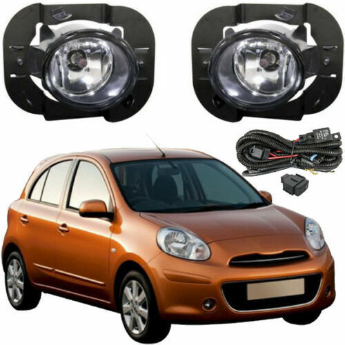 Front Bumper Fog Light Driving Lamp w/Bracket For Nissan Micra/March 2010~2012 
