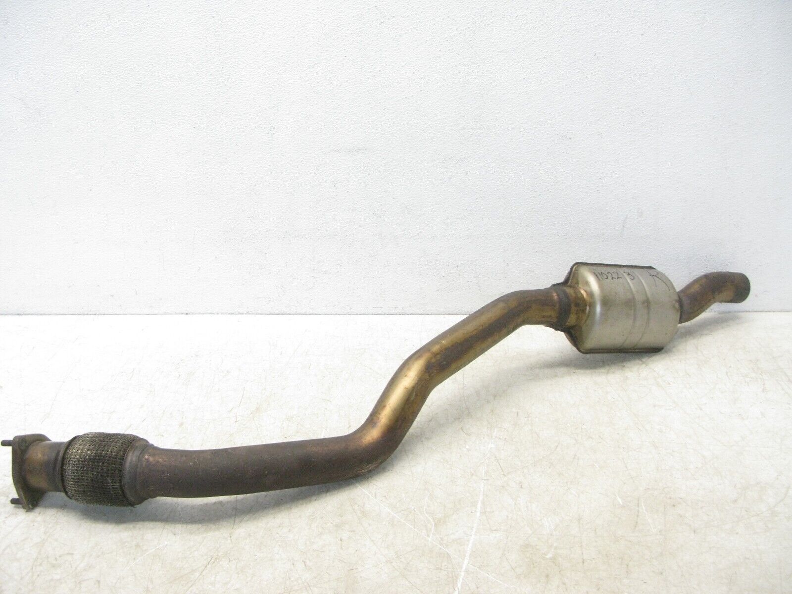 10-17 AUDI B8 S4 8T S5 3.0 EXHAUST FRONT DOWN PIPE FLEX MID RIGHT OEM 110223