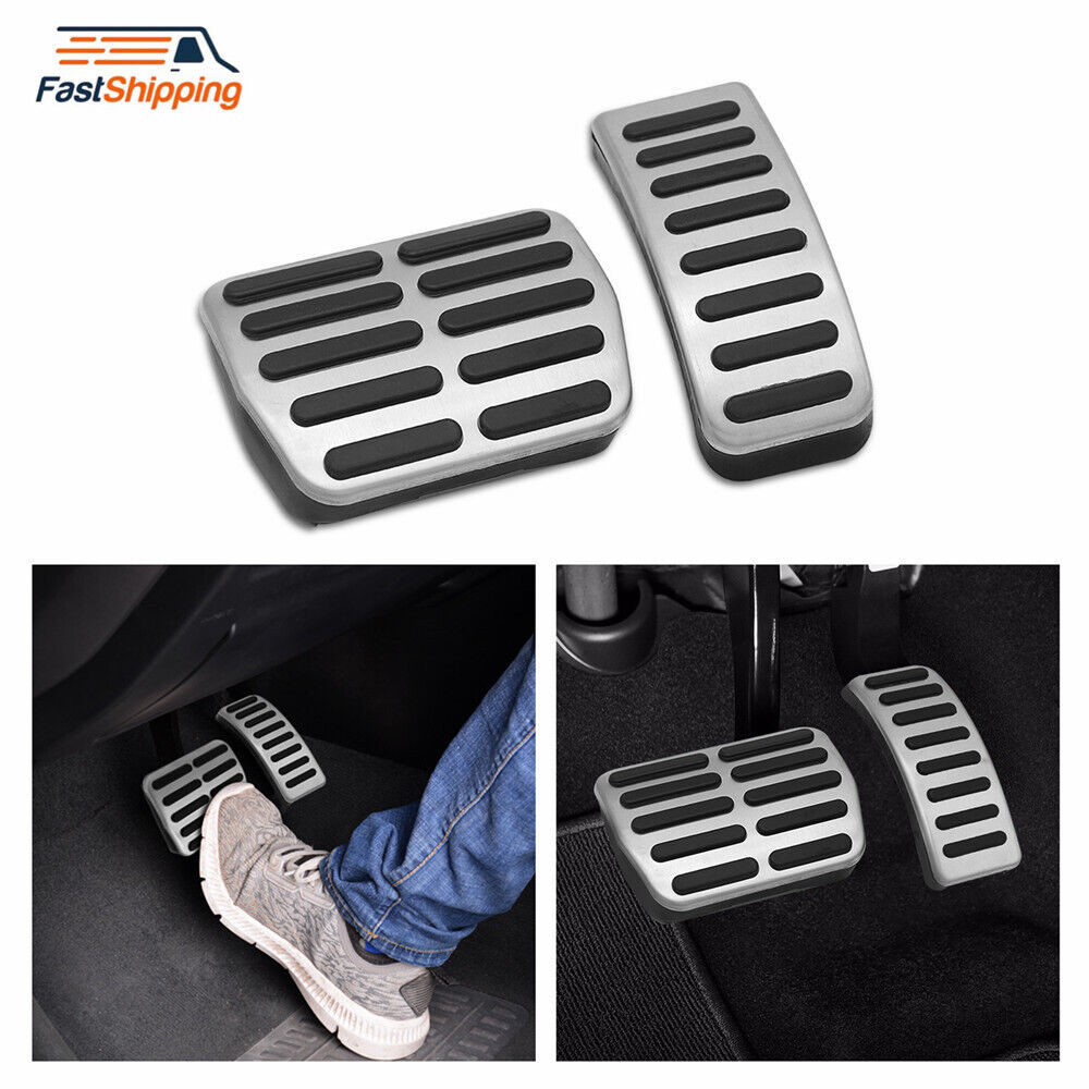 2pcs Gas Brake Pedal Cover Pads For VW Golf 3 4 Polo GTI For Audi TT A1 A2 A3 