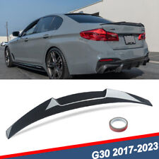 Gloss Black M4 Style Rear Trunk Spoiler Lip Wing For BMW G30 530i 540i 2017-2021 picture