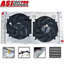 4-Row Radiator+Shroud+Fan for 94-96 Chevy Caprice Impala Buick Roadmaster 5.7L picture