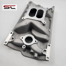 SBC SMALL BLOCK CHEVY Aluminum Intake Manifold Vortec Dual Plane 3202H 1997-up picture