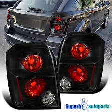 Fits 2007-2012 Dodge Caliber Replacement Tail Lights Brake Lamps Black picture