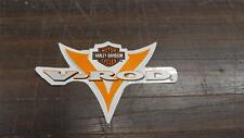 NOS Small V-Rod Harley Sticker Decal Orange Grey Outside Window VRSC V-Twin picture