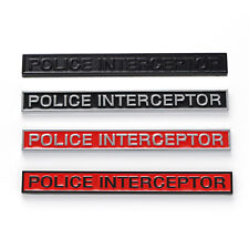 2Pcs Chrome Finish Metal Emblem For Police_ Interceptor Badge (Multiple colors) picture