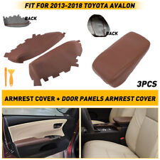 Fits 2013 2014 2015 16-2018 Avalon Toyota Leather Armrest Door Panel Cover Brown picture