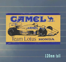 Camel Lotus Vintage Honda STYLE STICKER  100mm LAMINATED ayrton  formula 1 Senna picture