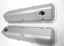 1970,1971 FORD 429SCJ ALUMINUM OEM VALVE COVERS MUSTANG TORINO COUGAR W/DRIPPERS picture