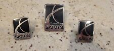 Black Saturn OEM SC2 Black  Emblems S Series  Set Of 3 SC SL SW  picture