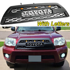 Front Grille For 2006-2009 Toyota 4runner Grill Matte Black W/Letters W/3LEDs picture