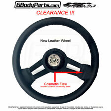 85-88 Monte Carlo SS Black LeatherWraped Steering Wheel COSMETIC DEFECT 17981786 picture